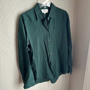 XiRENA Beau Button Down Long Sleeve Shirt - Forest Green  - Small